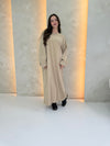 Corduroy Maxi Dress - Beige