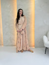 Dalia Chiffon Abaya - Peach