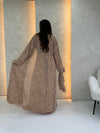 Alora Chiffon Abaya - Beige