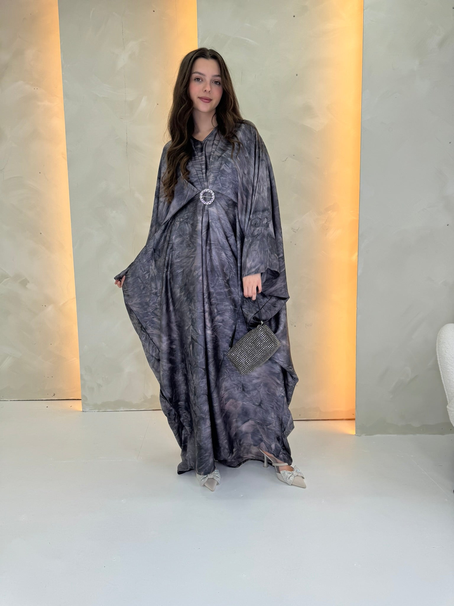 Marble Kaftan - Purple