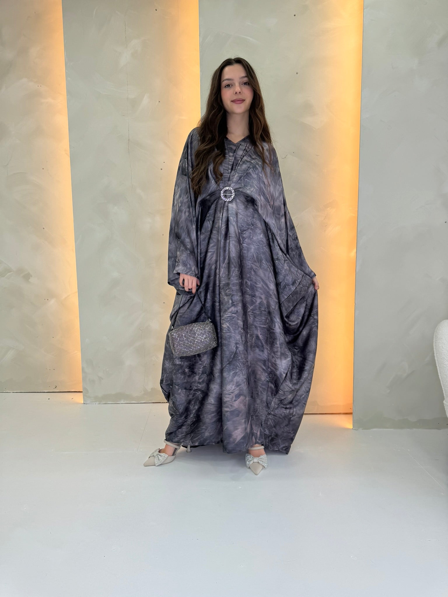 Marble Kaftan - Purple