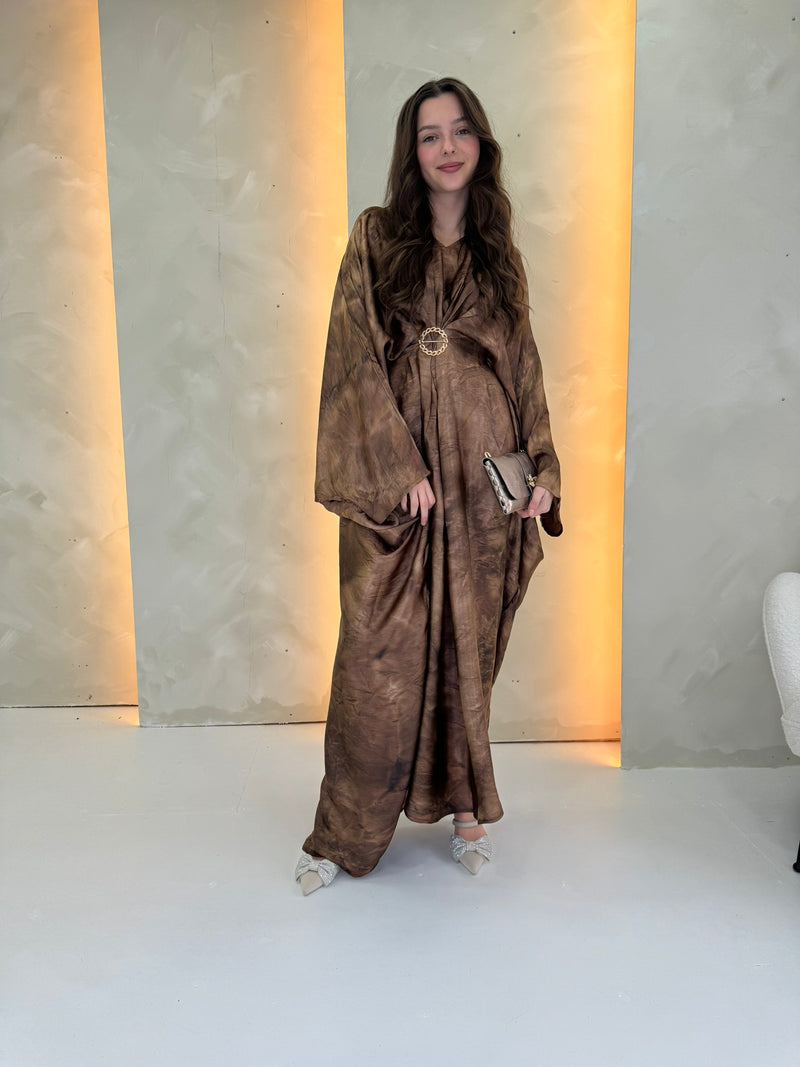 Marble Kaftan - Brown