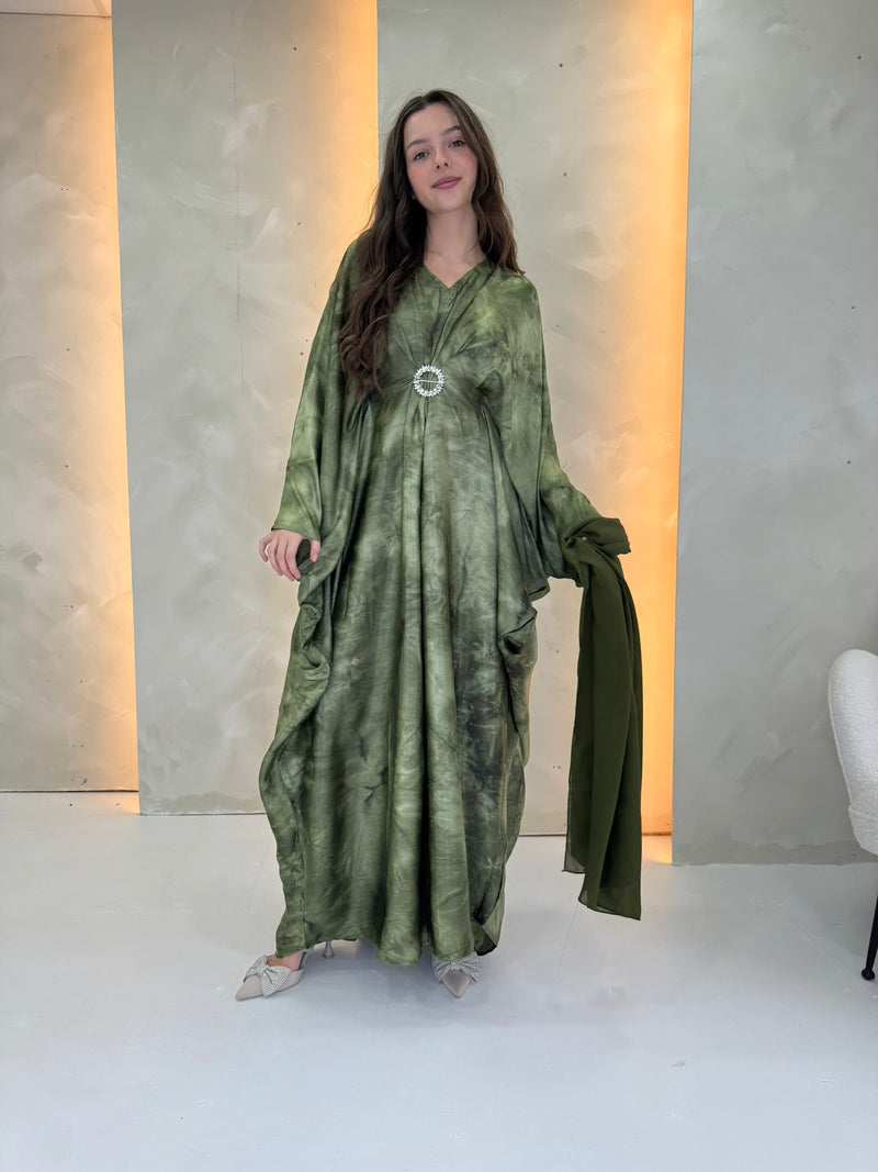 Marble Kaftan - Green