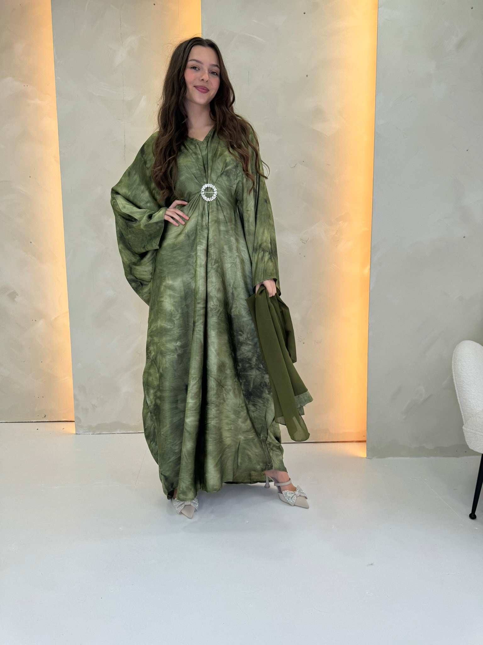 Marble Kaftan - Green