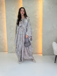 Marble Kaftan - Silver Grey