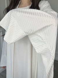 Striped Kimono - White