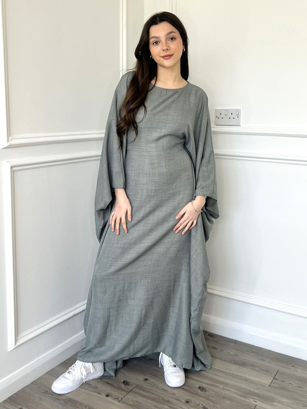 Beri Kaftan Dress - Grey