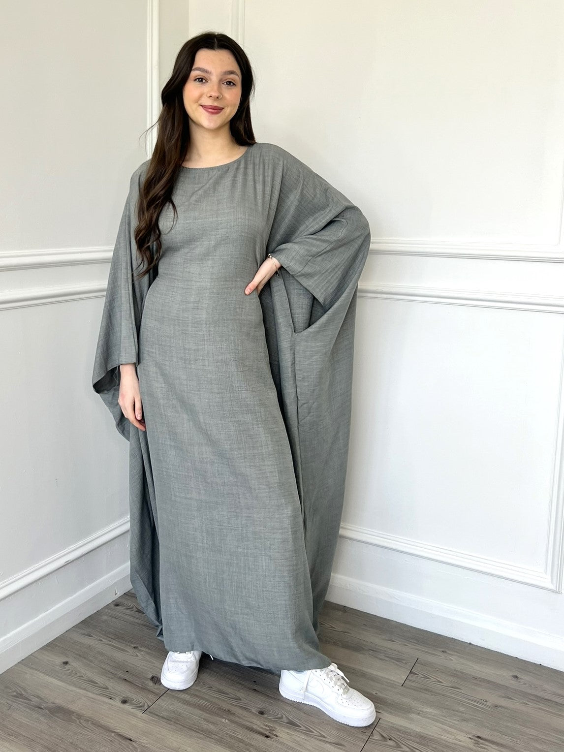 Beri Kaftan Dress - Grey