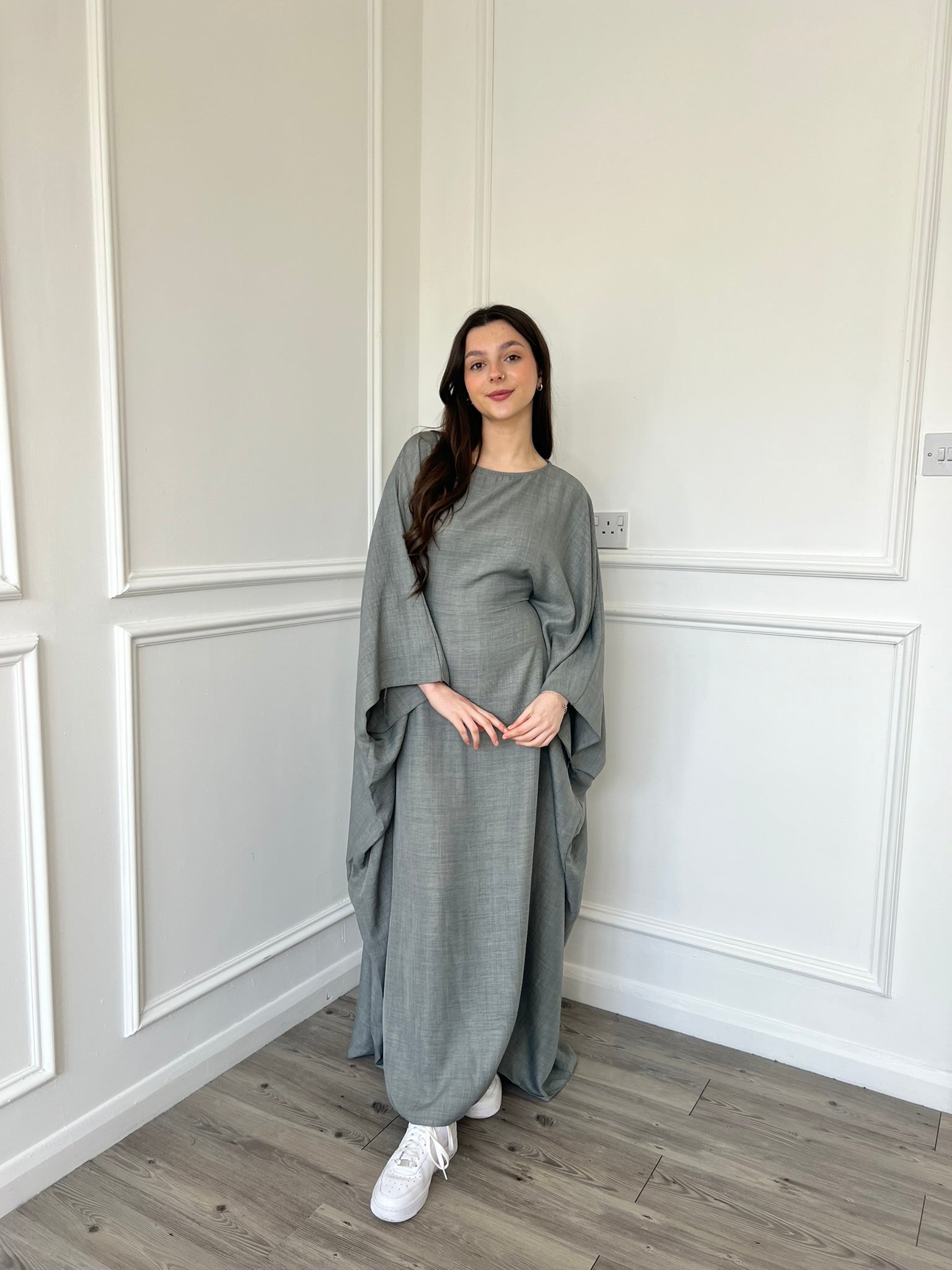 Beri Kaftan Dress - Grey