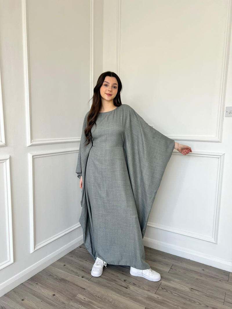 Beri Kaftan Dress - Grey