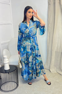 Asal Maxi Dress - Dark Blue