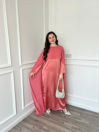 Miri Cape Dress - Rose Pink