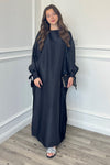 Miri Shimmer Abaya - Black