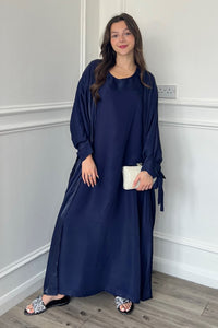 Miri Shimmer Abaya - Navy