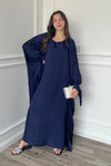 Miri Shimmer Abaya - Navy