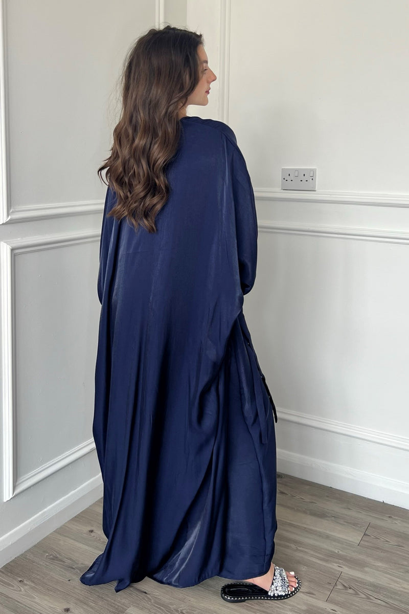 Miri Shimmer Abaya - Navy