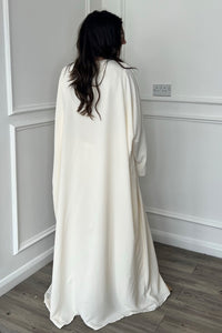 Alayna 3 Piece Abaya - Cream