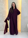 Seraya Abaya - Burgundy