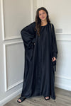 Satin Abaya - Black