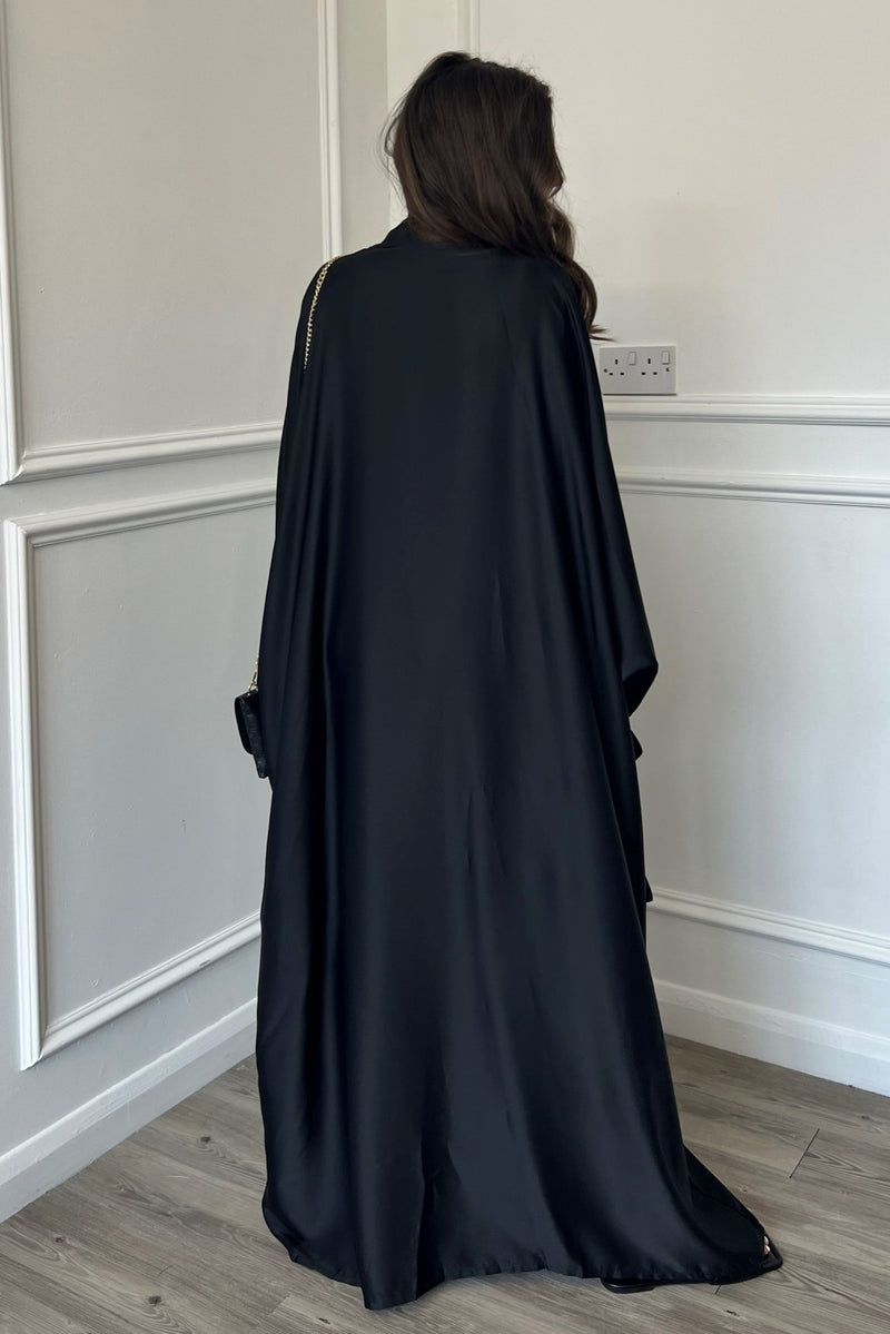 Satin Abaya - Black