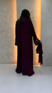 Seraya Abaya - Burgundy