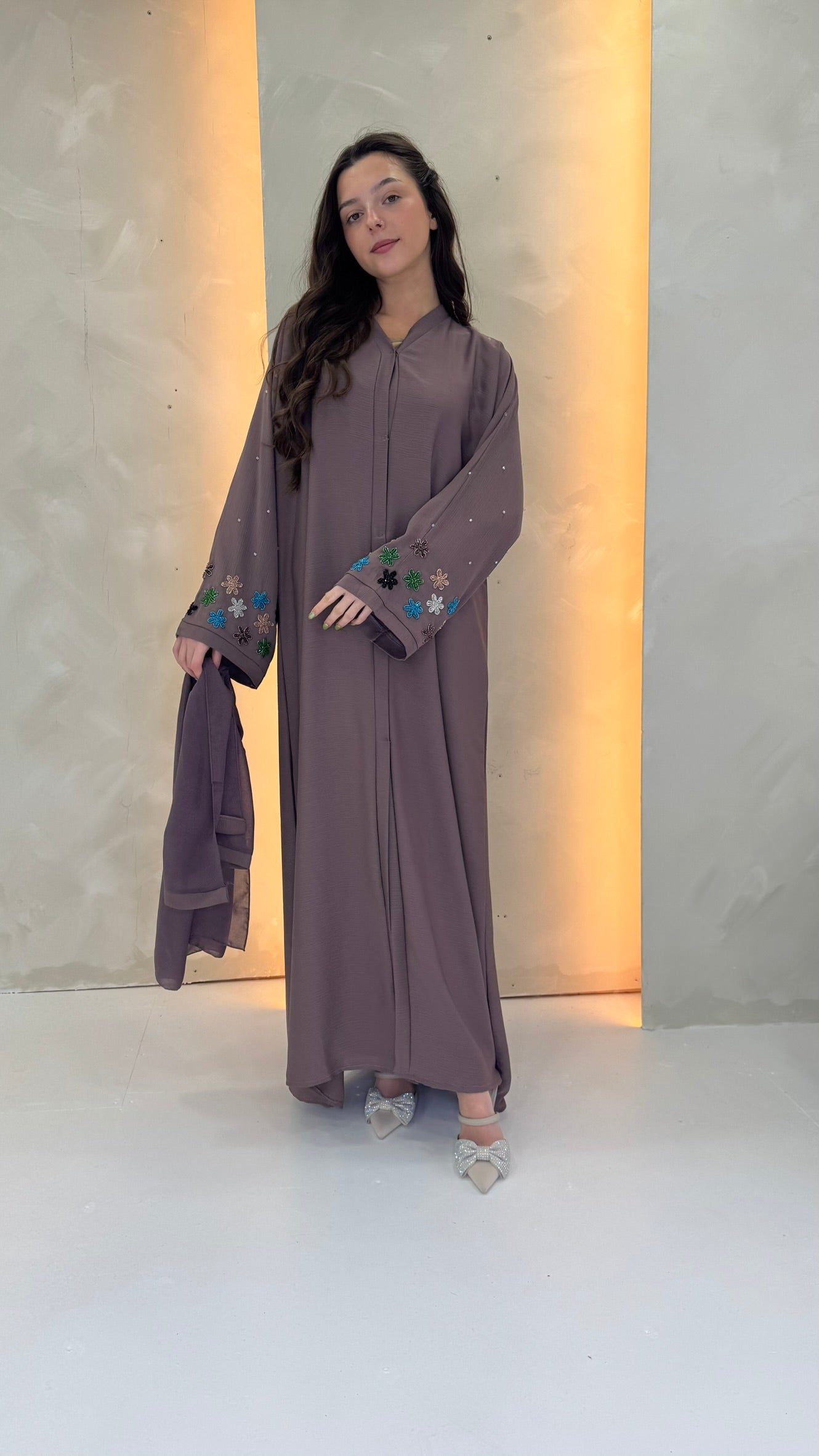 Seraya Abaya - Mauve