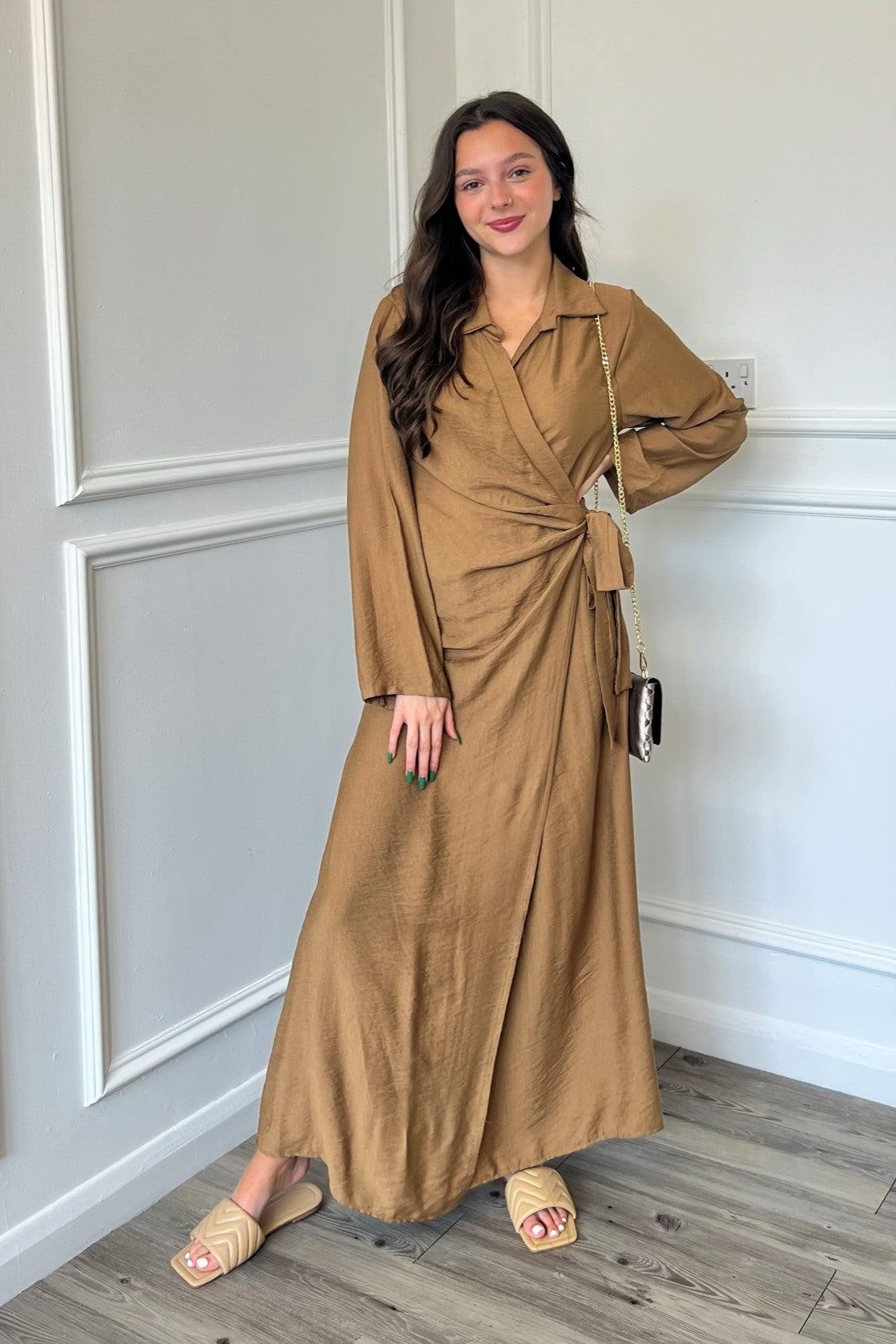 Modest wrap dress online