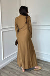 Farah Wrap Dress - Tan