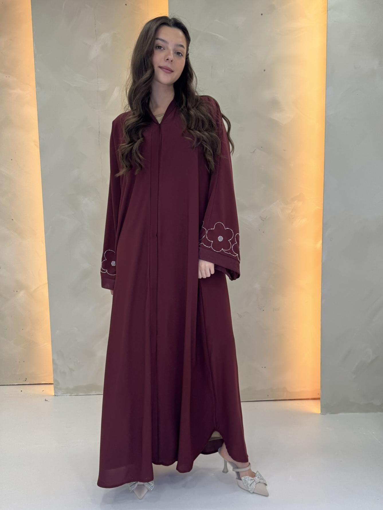 Huda Abaya - Burgundy