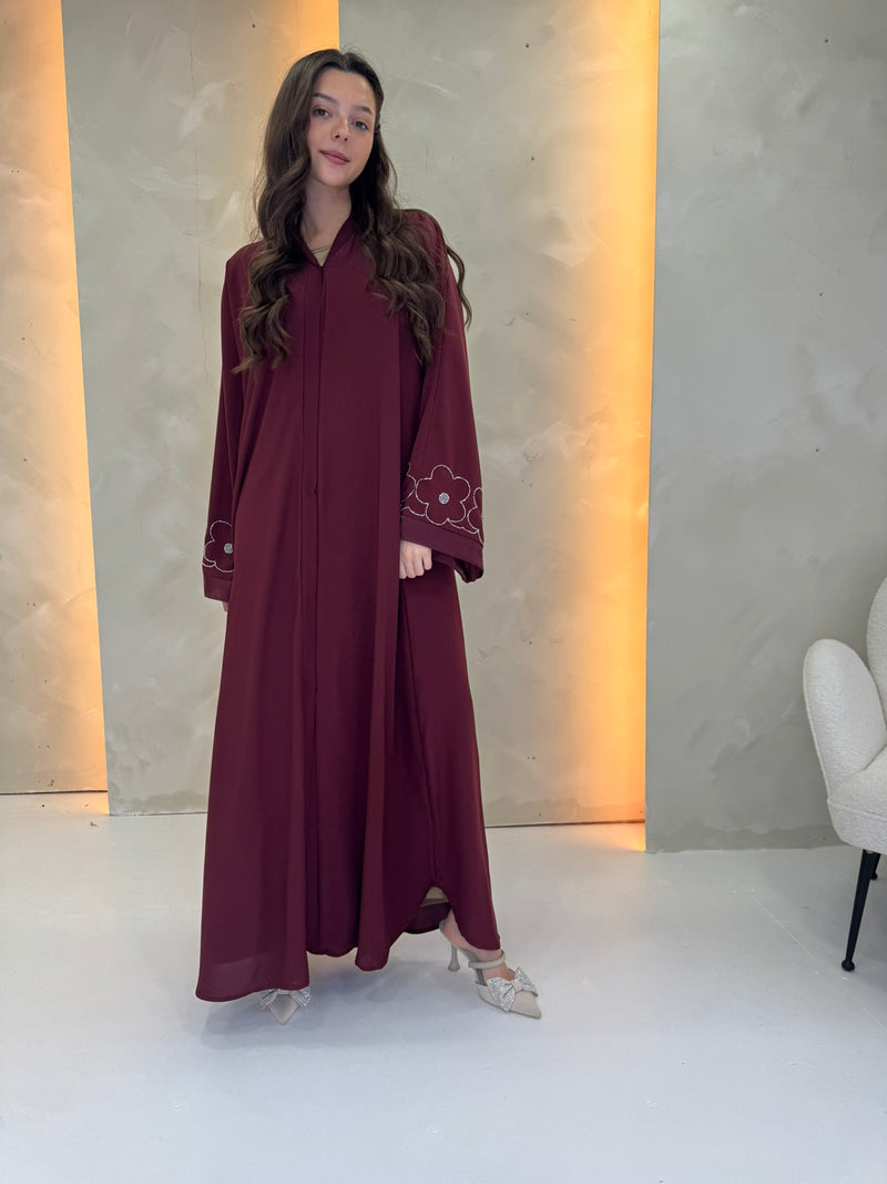 Huda Abaya - Burgundy