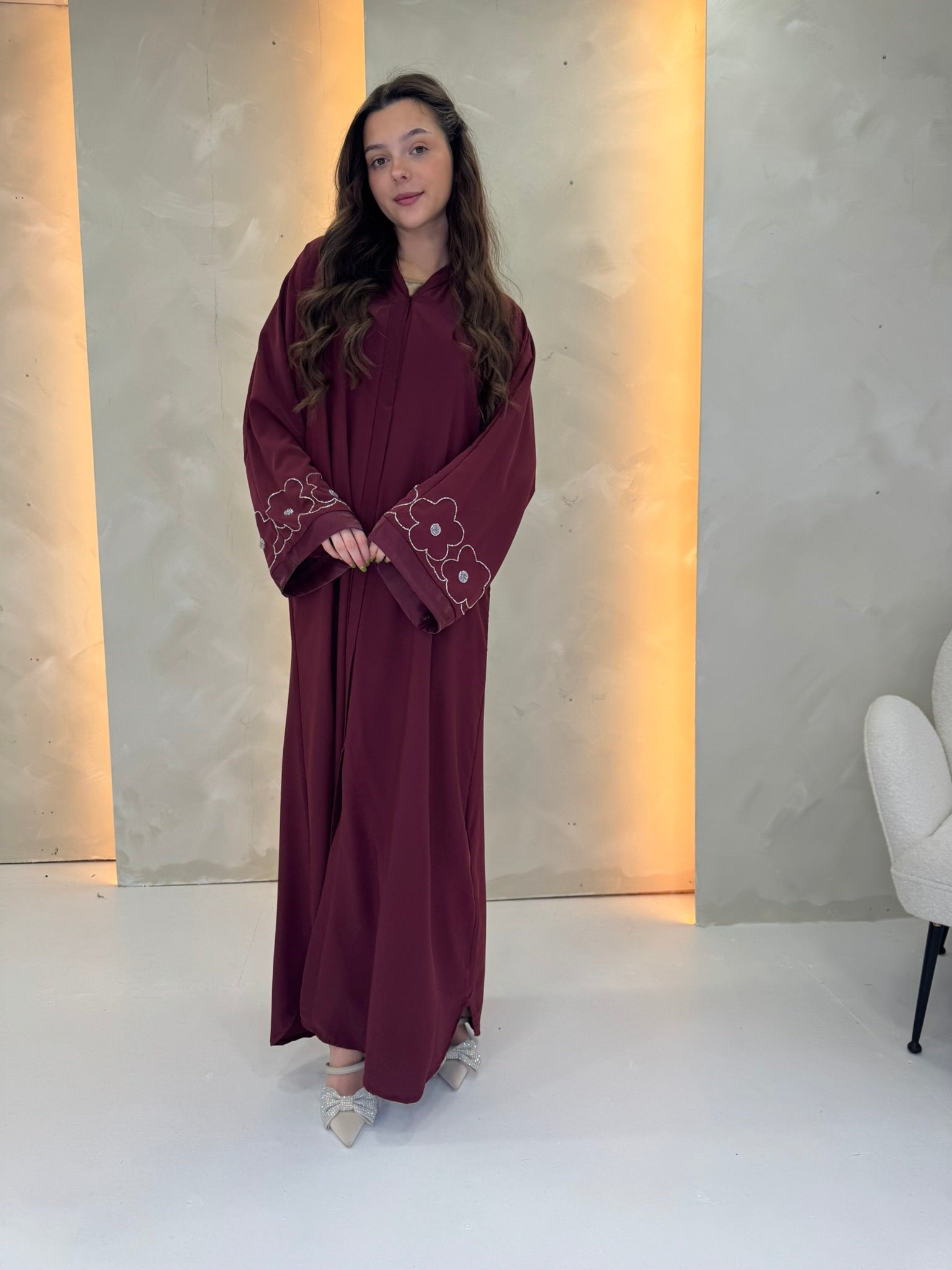 Huda Abaya - Burgundy