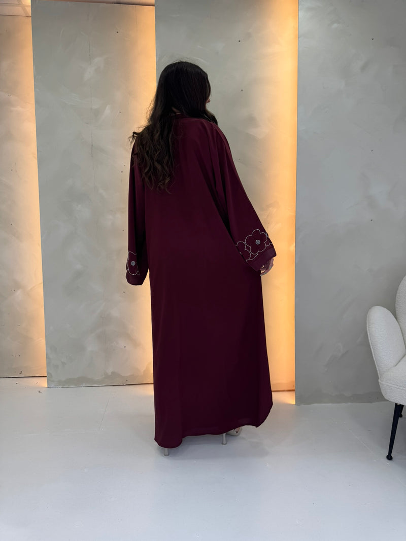 Huda Abaya - Burgundy