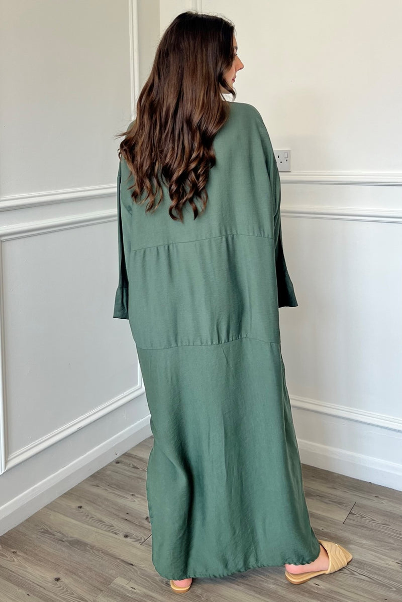 Mimi Oversized Jacket/Dress - Khaki Green