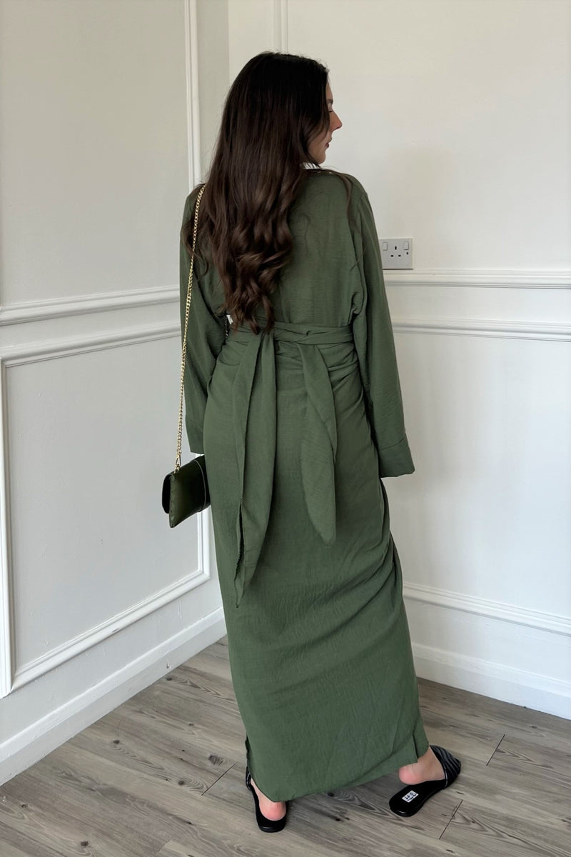 Raba Dress - Khaki Green