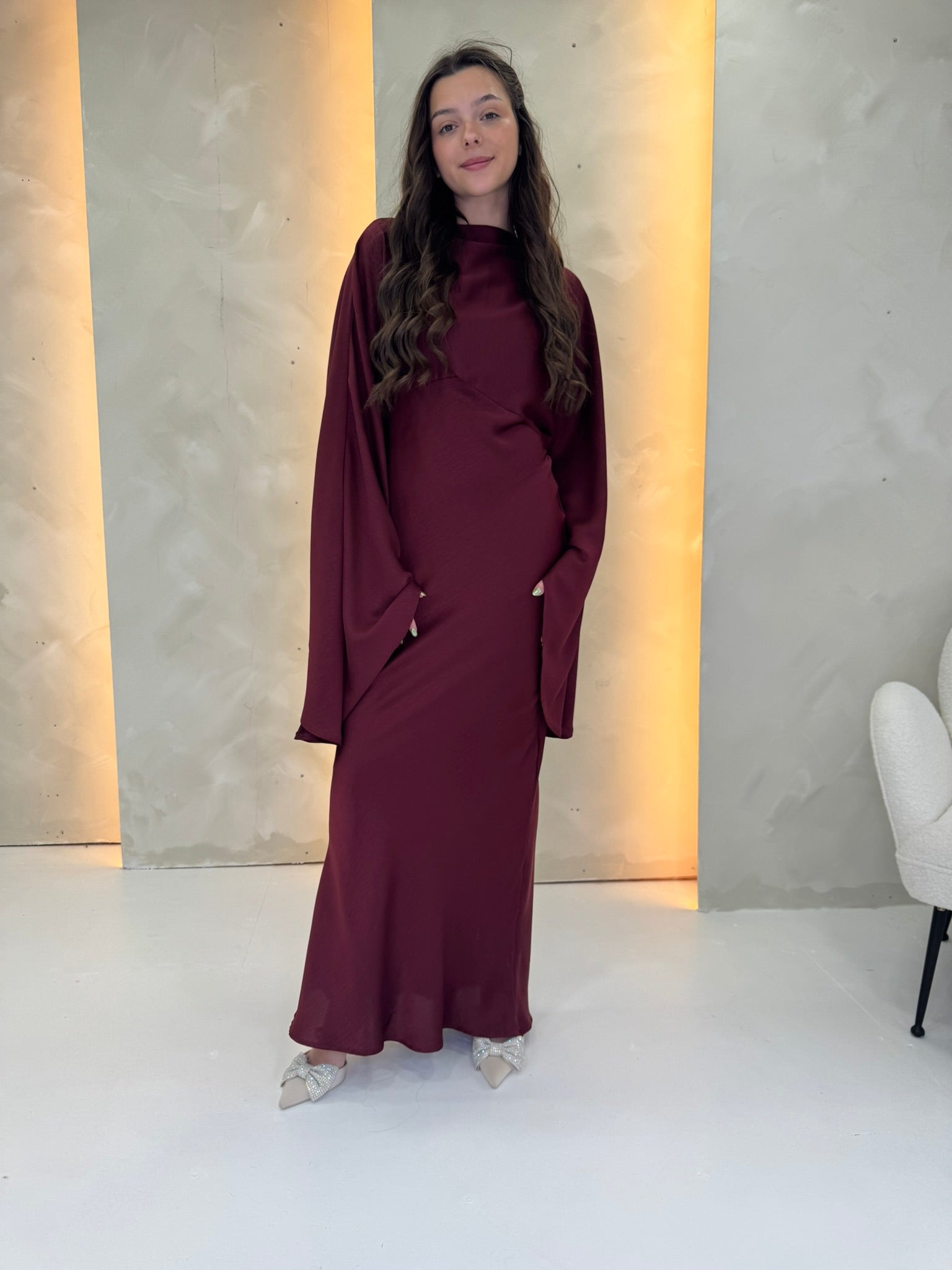 Derya Dress - Burgundy