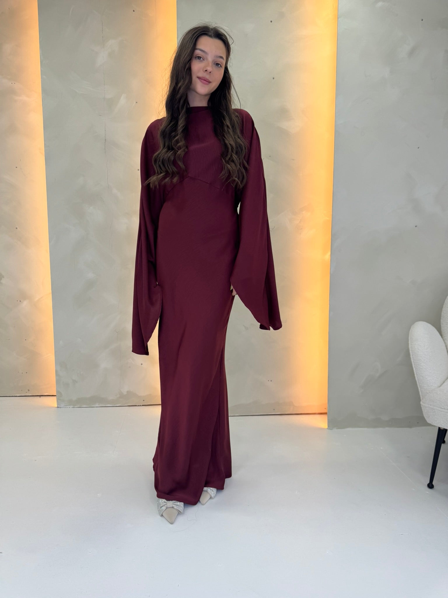 Derya Dress - Burgundy