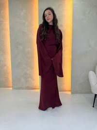 Derya Dress - Burgundy