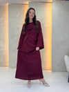 Maddie Dress - Burgundy