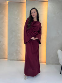 Maddie Dress - Burgundy