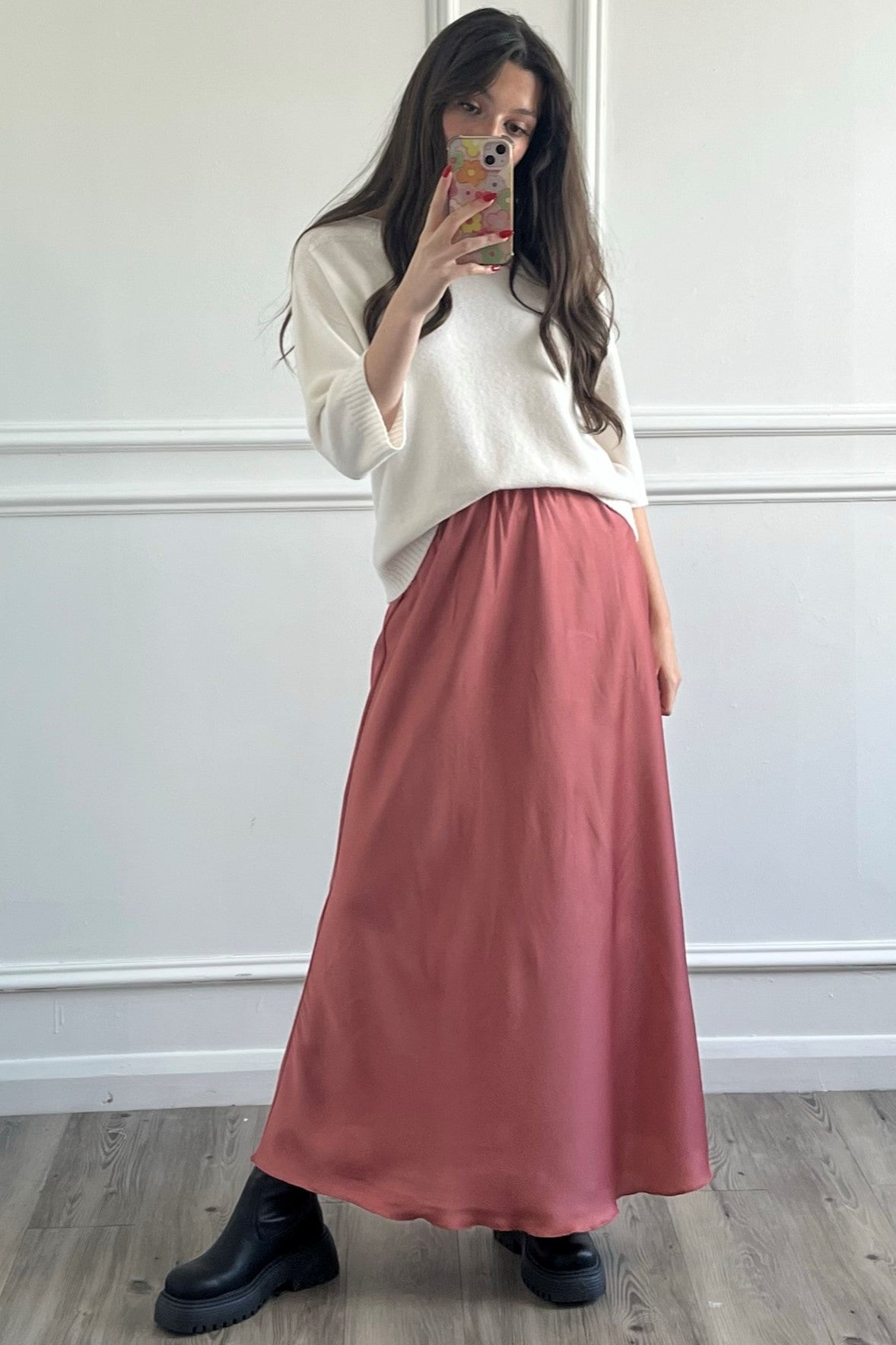 Naya Maxi Skirt - Pink