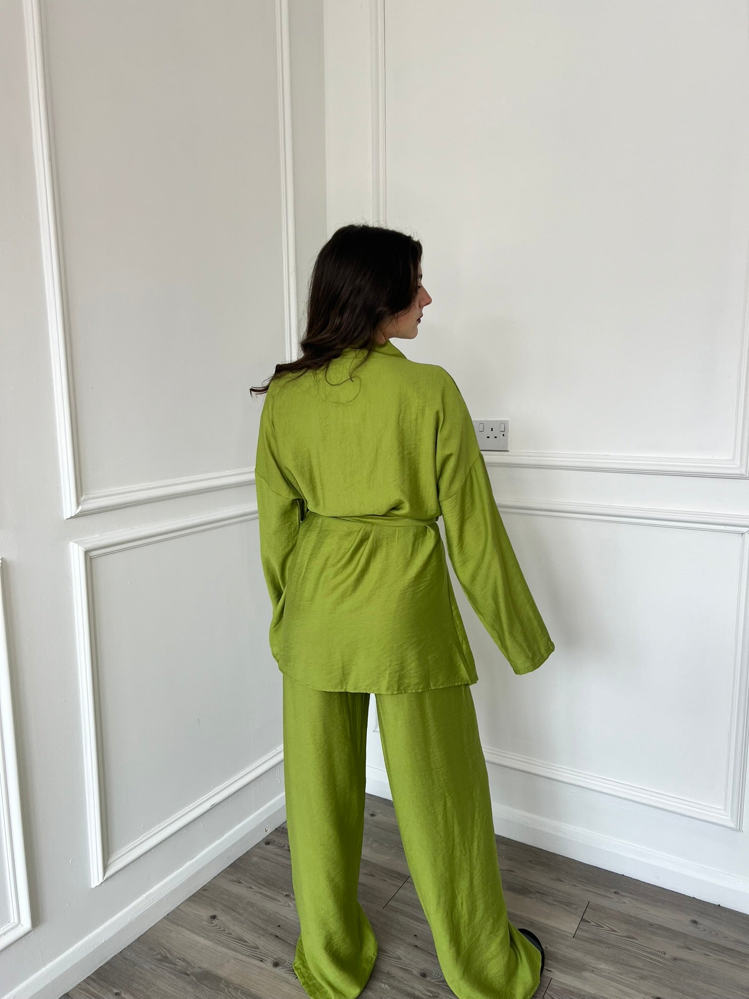 Kimono Trouser Co-Ord - Lime