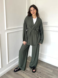 Kimono Trouser Co-Ord - Khaki