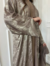 Freya Shimmer Abaya - Mauve/Pink