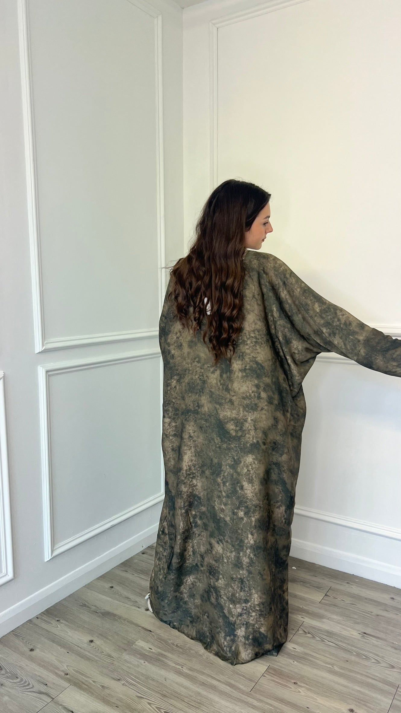 Azra Abaya - Khaki Green