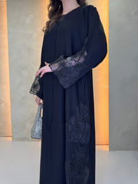 Rose Abaya - Black