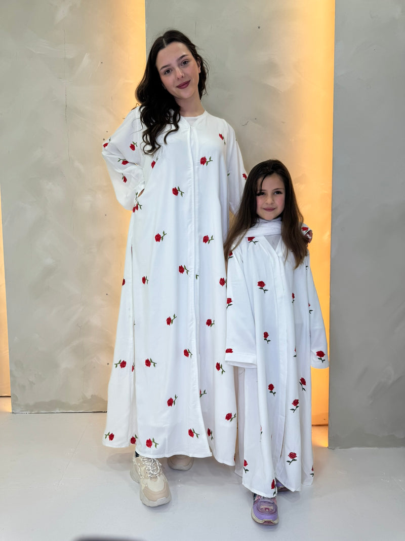 Gul Abaya Girls - White