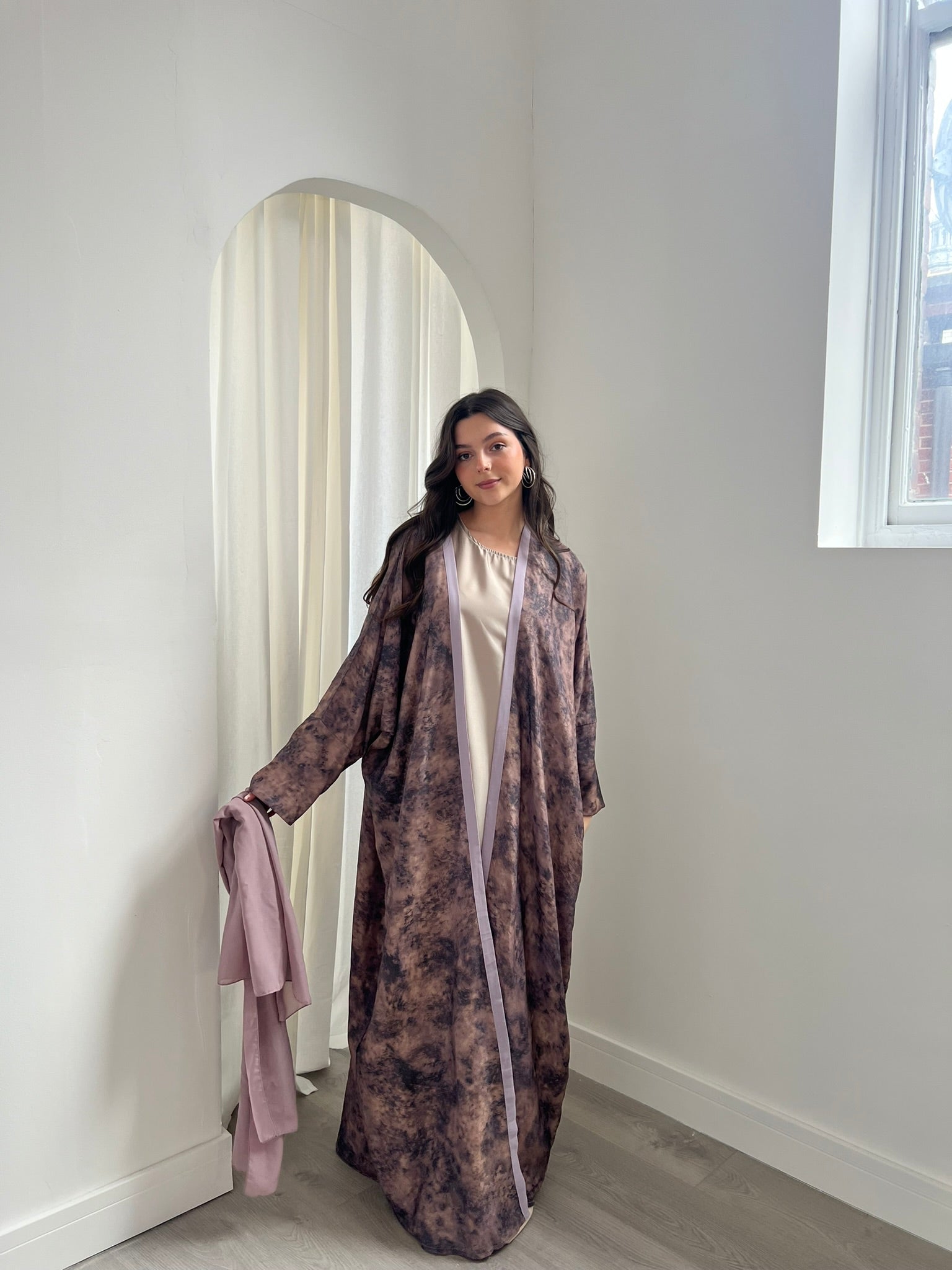 Azra Abaya - Pink