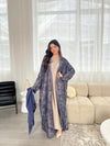 Azra Abaya - Blue/Purple/Gold