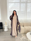 Azra Abaya - Purple/Gold