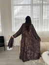 Azra Abaya - Purple/Gold